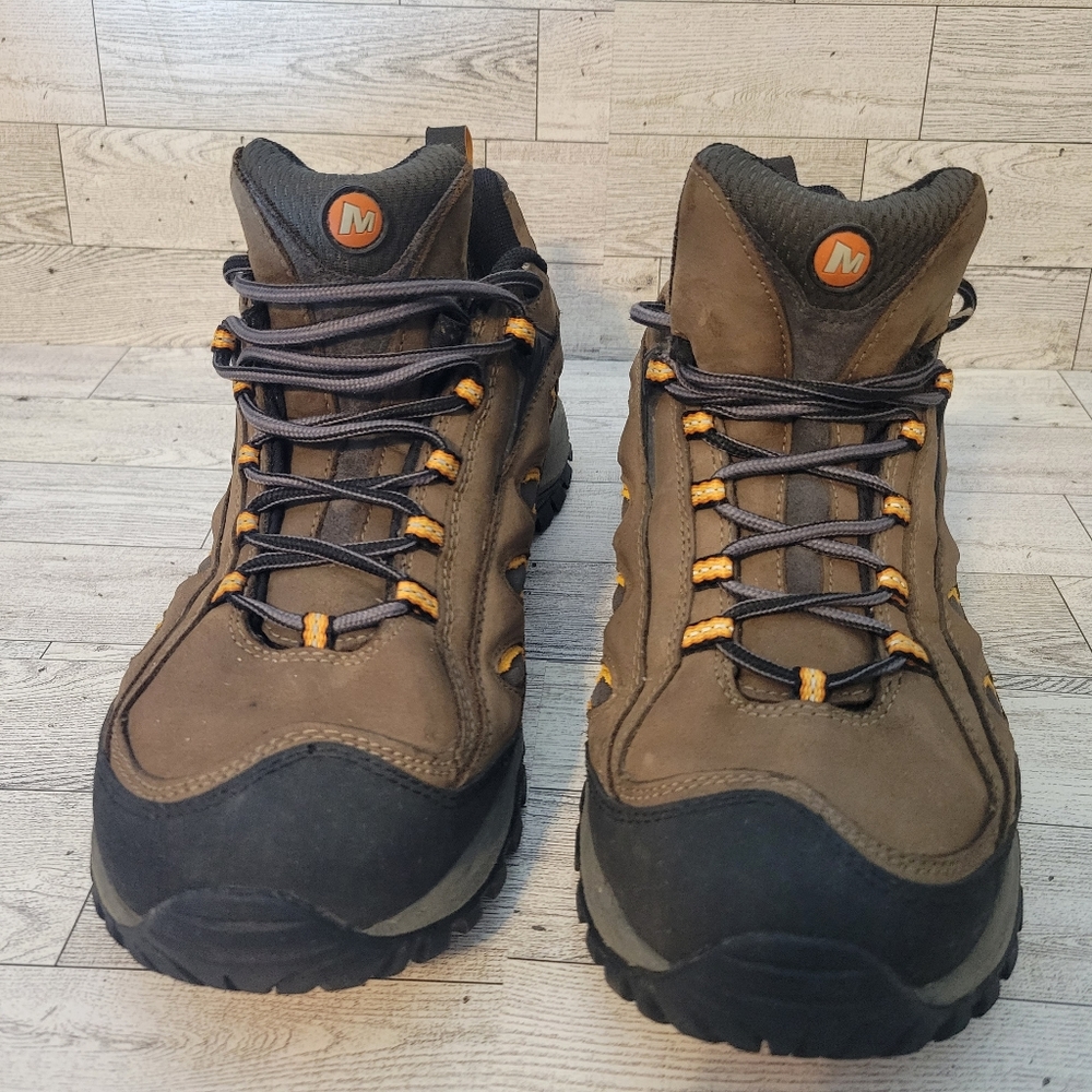 Sold  Merrell Mens Homme Footwear Vibram Sole Shoes Sneakers Brown Size 10.5 - Picture 2 of 10